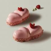 Форма силиконовая PAVOFLEX для пирож. 3D "Два сердца" 127х71мм h38мм, 200мл, 9 ячеек Pavoni PX4370S Форма силиконовая PAVOFLEX для пирож. 3D "Два сердца" 127х71мм h38мм, 200мл, 9 ячеек Pavoni PX4370S