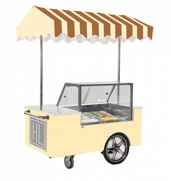 Витрина-тележка для мороженого Carpini Emily EML-FG10 Витрина-тележка для мороженого Carpini Emily EML-FG10