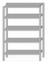 СТП5 стеллаж производственный 5 полок 1600*600*1800 СТП5 стеллаж производственный 5 полок 1600*600*1800