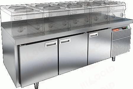 Стол холодильный HICOLD GN111/TN LT  3 двери