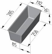 Форма для хлеба Спика 3 Л Тостерная (285х110х95мм) с ручками 3 секции Форма для хлеба Спика 3 Л Тостерная (285х110х95мм) с ручками 3 секции