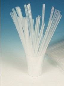 Трубочка для коктейля 0,5х21см прозрачная прямая 1000шт/уп. 53446 /12/