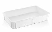 Контейнер для теста 600*400*100 мм. прямой, сплошной, мороз-кий, белый полиэт. GP 76802 Контейнер для теста 600*400*100 мм. прямой, сплошной, мороз-кий, белый полиэт. GP 76802