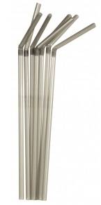 Трубочка для коктейля 0,5х21см серебр. с гофрой MONO 1000шт/уп 5211000сег 29518 /12/