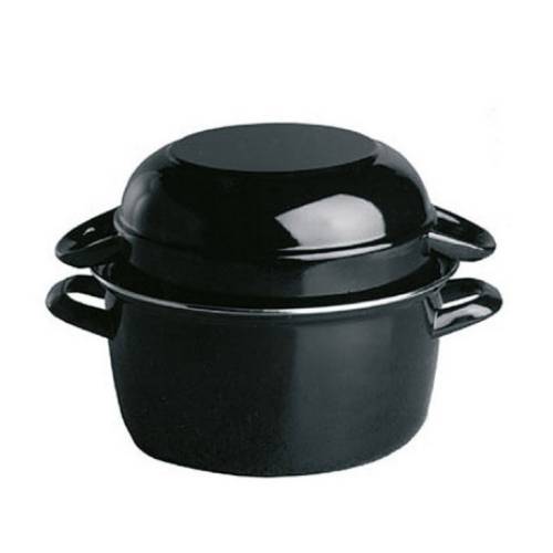 Набор кастрюль для мидий[2шт] сталь 2,75л D=18,5,H=20,L=25см черный