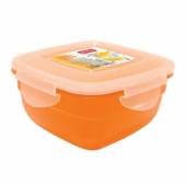 Контейнер 0,6л 130х130х70мм оранжевый, квадратный Рестола 43115720 Контейнер 0,6л 130х130х70мм оранжевый, квадратный Рестола 43115720