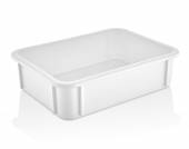 Контейнер для теста 300*400*100 мм. прямой, сплошной, мороз-кий, белый полиэт. GP 76805 Контейнер для теста 300*400*100 мм. прямой, сплошной, мороз-кий, белый полиэт. GP 76805