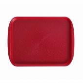 Поднос прямоугольный 41,5х30,5см с ручками вишневый [HORNA RED 130205]