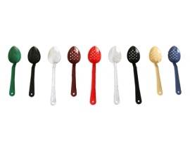 Ложка гарнирная перфорированная 28см Maco P-015-BL черная