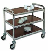 Тележка сервировочная ОЛДАК нерж. 3 полки из ламината 550х800х30мм ТО 33 Тележка сервировочная ОЛДАК нерж. 3 полки из ламината 550х800х30мм ТО 33