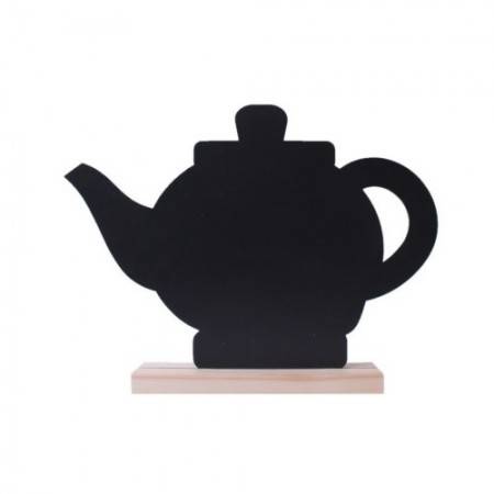 Табличка меловая Чайник 384х244мм черная на деревянном основании 04FE2009 59373 /1/