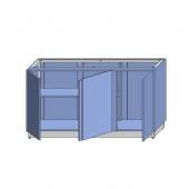 МОБ-Д 1200х600х860 серия RD1 Каркас с обшивкой ЛДСП, двери, 2-е внутр.полки