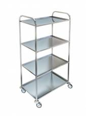 Тележка сервировочная ОЛДАК нерж. 4 полки 500х800х30мм ТО 29 Тележка сервировочная ОЛДАК нерж. 4 полки 500х800х30мм ТО 29