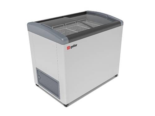 Ларь морозильный с наклонным гнутым стеклом Frostor Gellar FG 350 E серый