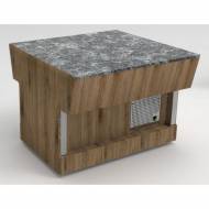 Прилавок нейтральный Refettorio (шведский стол островной) RN42SB без полки каменная столешница Прилавок нейтральный Refettorio (шведский стол островной) RN42SB без полки каменная столешница