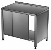 СКПП Стол-купе производственный с бортом, полкой 1600*800*850, зашивка по бокам