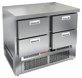 Стол холодильный Hicold GNE 22/TN О 4 ящика (агрегат внизу) Стол холодильный Hicold GNE 22/TN О 4 ящика (агрегат внизу)