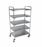 Тележка сервировочная ОЛДАК нерж. 5 полок 500х800х30мм ТО 29.1 Тележка сервировочная ОЛДАК нерж. 5 полок 500х800х30мм ТО 29.1