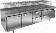 Стол холодильный HICOLD GN 1122/TN LT   2 двери 4 ящика