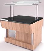 Прилавок нейтральный Refettorio (шведский стол островной) RN43S каменная столешница