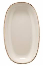 Блюдо овальное 150*85 мм фарфор Gourmet Retro Bonna E100GRM15OKY коричневый край b Блюдо овальное 150*85 мм фарфор Gourmet Retro Bonna E100GRM15OKY коричневый край b