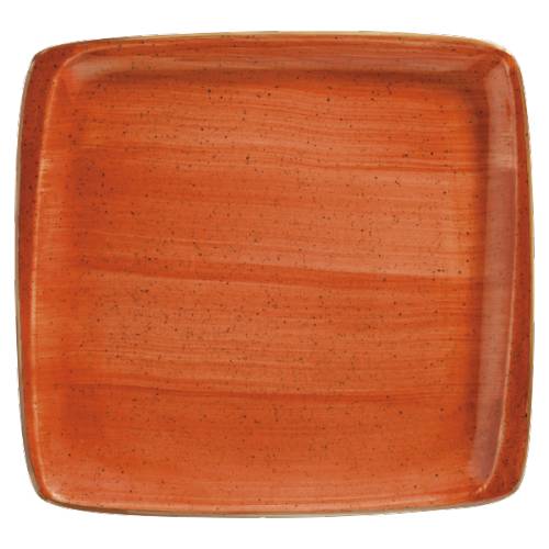 Тарелка квадратная 27х25см фарфор Moove Aura Terracota Bonna ATCMOV34KR b