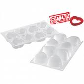 Форма силиконовая Сердце мини+вырубка (1 шт.) AMORINI Форма силиконовая Сердце мини+вырубка (1 шт.) AMORINI