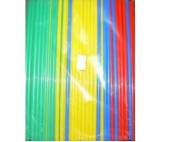 Трубочка для коктейля 0,5х21см цветная прямая 250шт/уп  521250цп  29808 /48/