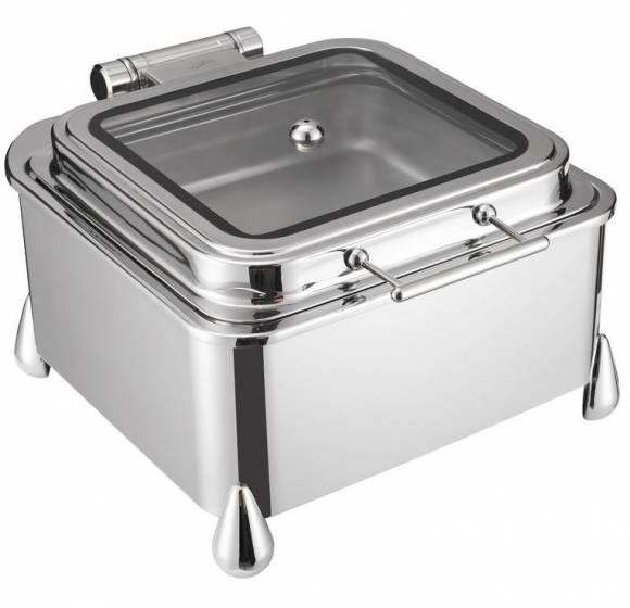 Мармит квадратный со стеклянной крышкой 6,5л, 38x42x22см Maco Jade JD/0/2/6.5/DP