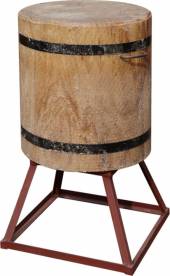 Колода для разруба круглая 600*500мм дуб, усиленная подставка 300 мм д07.