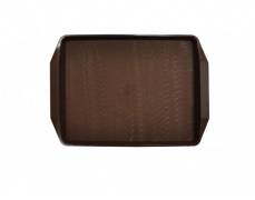 Поднос прямоугольный 42х30см темно-коричневый Мастергласс (167) MG1732 /10/