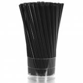 Трубочка для коктейля 0,5х14см черная прямая 400шт/уп КОРОТКАЯ 