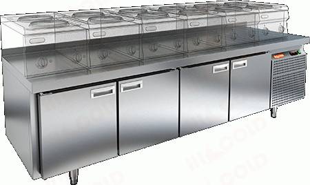 Стол холодильный HICOLD SN1111/TN LT 4 двери 