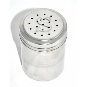 Емкость для сыпучих продуктов 300мл нерж. крышка с крупными отверстиями  (MGSteel) SPTS10