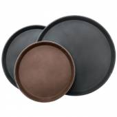 Поднос коричневый 28 см, полностью прорезиненный, пластик, P.L. - BarWare 1100CT- BROWN Поднос коричневый 28 см, полностью прорезиненный, пластик, P.L. - BarWare 1100CT- BROWN