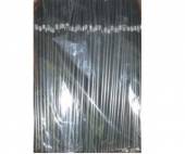 Трубочка для коктейля 0,5х21см черная с гофрой 250шт/уп  521250чг  29791 /48/