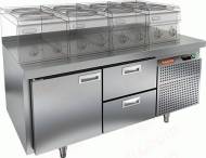 Стол холодильный HICOLD SN 12/TN LT 1 дверь 2 ящика 