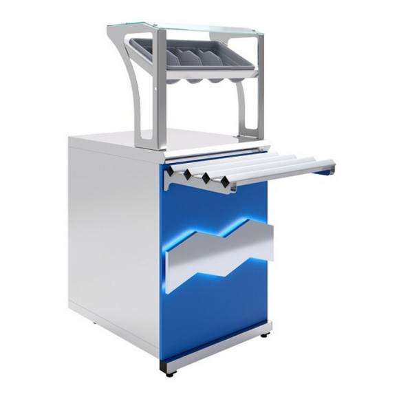 Прилавок для приборов и подносов Elektra Luxstahl ПП (С)-600 Premium Прилавок для приборов и подносов Elektra Luxstahl ПП (С)-600 Premium