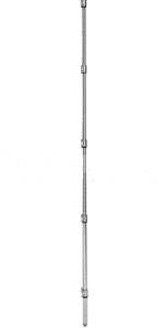 Стойка стационарная 2200мм для стеллажа Metro Super Erecta, хромоникелевая 86P (для сухих помещений) Стойка стационарная 2200мм для стеллажа Metro Super Erecta, хромоникелевая 86P (для сухих помещений)