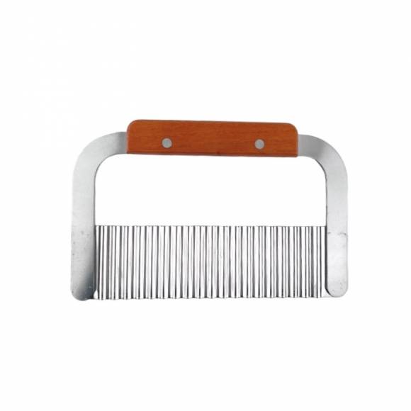 Скребок 185х47мм h=11.5см нерж. рифлен., дерев. ручка MGsteel 70542