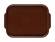 Поднос прямоугольный 45х35,5см темно-коричневый с ручками (167) MG 1730 13723 мки027 /10/