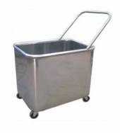 Тележка-бак для прачечной ТП26 ОЛДАК нерж. 100л, г/п 70кг, с ручкой Тележка-бак для прачечной ТП26 ОЛДАК нерж. 100л, г/п 70кг, с ручкой