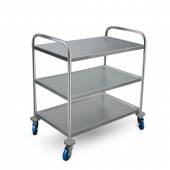 Тележка сервировочная 3-х ярусная 750х400х835мм  Luxstahl TR-3S