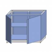 МОБ-Д 1000х700х860 серия RD1 Каркас с обшивкой ЛДСП, двери, 2-е внутр.полки