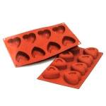 Форма силиконовая "Любовь большая" 59х60мм 8 ячеек Silikomart SF087