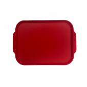 Поднос прямоугольный 45x34,5см красный (163) поверхность шагрень MGprof 1736
