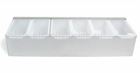 Контейнер для фруктов и приправ с крышкой Prohotel CD8 8 отделений; сталь нерж., пластик