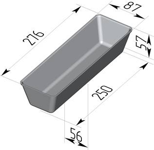 Форма для хлеба Спика 6 Л 6 секций (276х87х57мм) с ручками 6 секций Форма для хлеба Спика 6 Л 6 секций (276х87х57мм) с ручками 6 секций