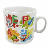 Кружка «Алфавит» детская фарфор 200мл белый 4С1581