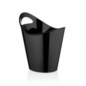 Ведро для шампанского 4 л. поликарбонат 260*200/160*130 мм. h=280 мм. с ручкой черное GP 76885